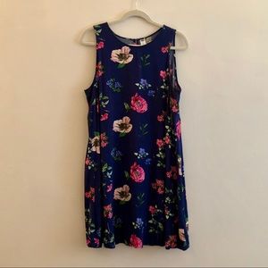 Blue Multi Floral Print Sundress